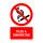 Tilos a dohányzás! Műanyag tábla 100x160 mm