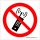 Rádiótelefon használata tilos! Műanyag tábla 100x100 mm