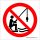 Horgászni tilos! Műanyag tábla 100x100 mm
