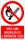 Nyílt láng használata és a dohányzás tilos! Öntapadós matrica 160x100 mm