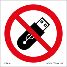   Mágneses vagy elektronikus adathordozóval belépni tilos! Öntapadós matrica 100x100 mm