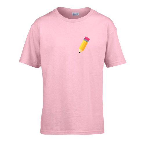 Gyerek póló Ovis jelel Ceruza  mintával Rózsaszín
