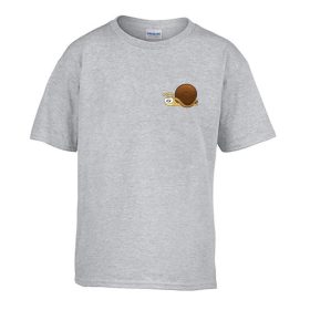   Detské tričko nápis do škôlky so vzorom Slimák Grey veľkosť 110