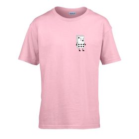   Detské tričko ceduľka škôlka s domino vzorom Pink 110 veľ