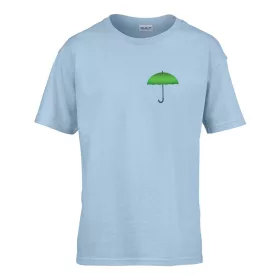   Detské tričko s nápisom škôlka Vzor dáždnik Svetlomodrý 110 veľ