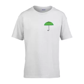   Detské tričko s nápisom škôlka Vzor dáždnika Biela 110 veľ