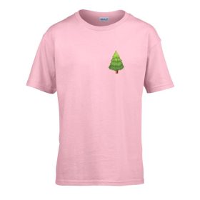   Detské tričko s nápisom škôlka so vzorom borovice Pink 110 veľ