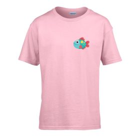 Detské tričko so vzorom rybičky do škôlky Pink 110 veľ