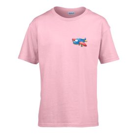   Detské tričko s nápisom škôlka s letiacim vzorom Pink 110 veľ