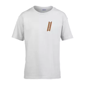   Detské tričko s nápisom MŠ s rebríkovým vzorom Biela 110 veľ