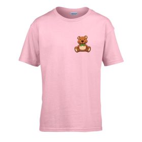   Detské tričko ceduľka škôlka so vzorom medvedíka Pink 110 veľ