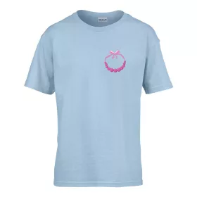   Detské tričko ceduľka škôlka so vzorom náhrdelníka Svetlomodrá 110 veľ