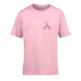   Detské tričko s nápisom škôlka so vzorom nožníc Pink 110 veľ