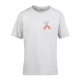   Detské tričko s nápisom škôlka so vzorom nožníc White 110 veľ