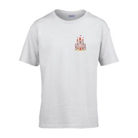   Detské tričko s nápisom škôlka so vzorom Castle White 158 veľ