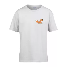 Detské tričko škôlka nápis so vzorom Fox White 158 veľ