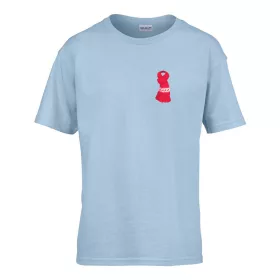   Detské tričko s nápisom škôlka so vzorom šatky Svetlomodrá 110 veľ