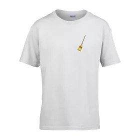   Detské tričko s nápisom škôlka so vzorom metly Biela 158 veľ