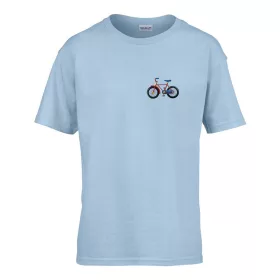   Detské tričko s nápisom MŠ Cyklo vzor Svetlomodrá 110 veľ