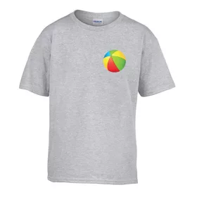   Detské tričko so vzorom plážovej lopty do škôlky, šedá veľkosť 110