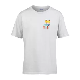   Detské tričko s nápisom škôlka so vzorom stoličky Biela 158 veľ