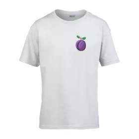 Detské tričko s nápisom MŠ Slivka vzor Biela 158 veľ