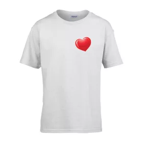   Detské tričko s nápisom škôlka so vzorom srdca Biela 158 veľ