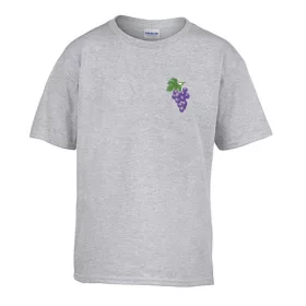   Detské tričko s nápisom škôlka s hroznovým vzorom Grey veľkosť 110