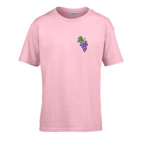   Detské tričko s nápisom škôlka s hroznovým vzorom Pink 110 veľ