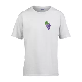   Detské tričko s nápisom škôlka s hroznovým vzorom White 158 veľ