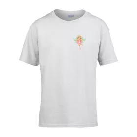   Detské tričko s nápisom škôlka s rozprávkovým vzorom White 158 veľ