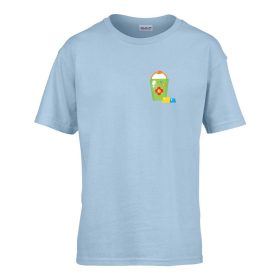   Detské tričko s nápisom škôlka so vzorom vedierka Svetlomodrá 158 veľ