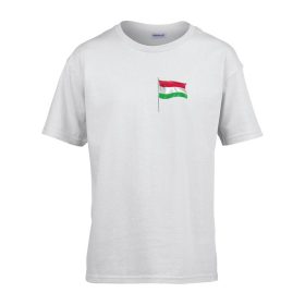   Detské tričko s nápisom MŠ so vzorom vlajky Biela 158 veľ