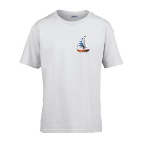   Detské tričko s nápisom škôlka so vzorom plachetnice White 158 veľ