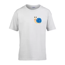   Detské tričko s nápisom škôlka Farebný slimáčik vzor Biela 158 veľ