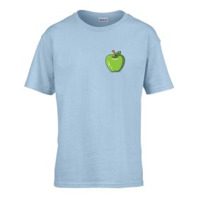   Detské tričko s nápisom MŠ Zelené jablko vzor Svetlomodré 158 veľ