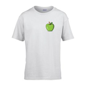   Detské tričko s nápisom MŠ Zelené jablko vzor Biele 158 veľ