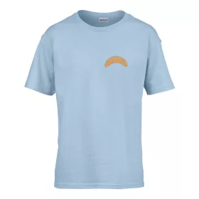   Detské tričko ceduľka škôlka so vzorom Kifli Svetlomodrá 110 veľ