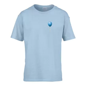   Detské tričko s nápisom škôlka Modré s balónovým vzorom Svetlomodré 110 veľ