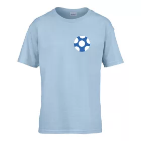   Detské tričko s nápisom škôlka Modrá bodkovaná guľa vzor Svetlomodrá 110 veľ