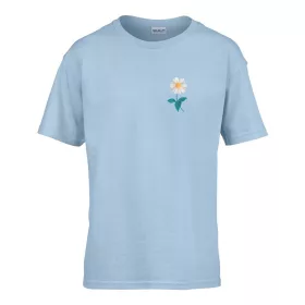   Detské tričko ceduľka škôlka so vzorom Daisy Svetlomodrá 110 veľ