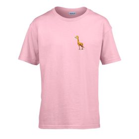   Detské tričko s nápisom škôlka so vzorom Žirafa Pink 110 veľ