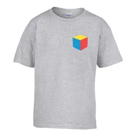   Detské tričko škôlka nápis so vzorom kocky Grey veľkosť 110