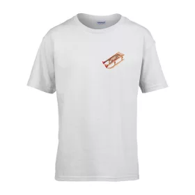   Detské tričko s nápisom škôlka so vzorom sánok Biela 158 veľ