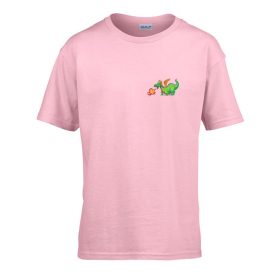   Detské tričko ceduľka škôlka s dračím vzorom Pink 110 veľ