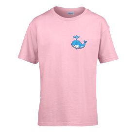   Detské tričko nápis do škôlky so vzorom Veľryba Ružová 110 veľ
