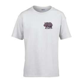   Detské tričko ceduľka škôlka so vzorom Hroch Biela 158 veľ