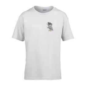   Detské tričko do škôlky so vzorom sovičky White 110 veľ