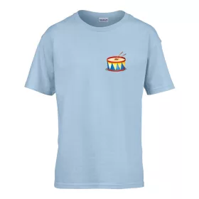   Detské tričko materská ceduľka so vzorom Drum Svetlomodrá 110 veľ