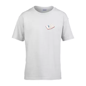   Detské tričko materská ceduľka s knižným vzorom Biela 110 veľ